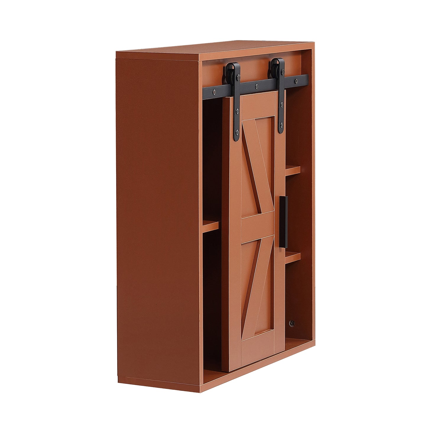 Lumber Wood Storage Cabinet - Brown