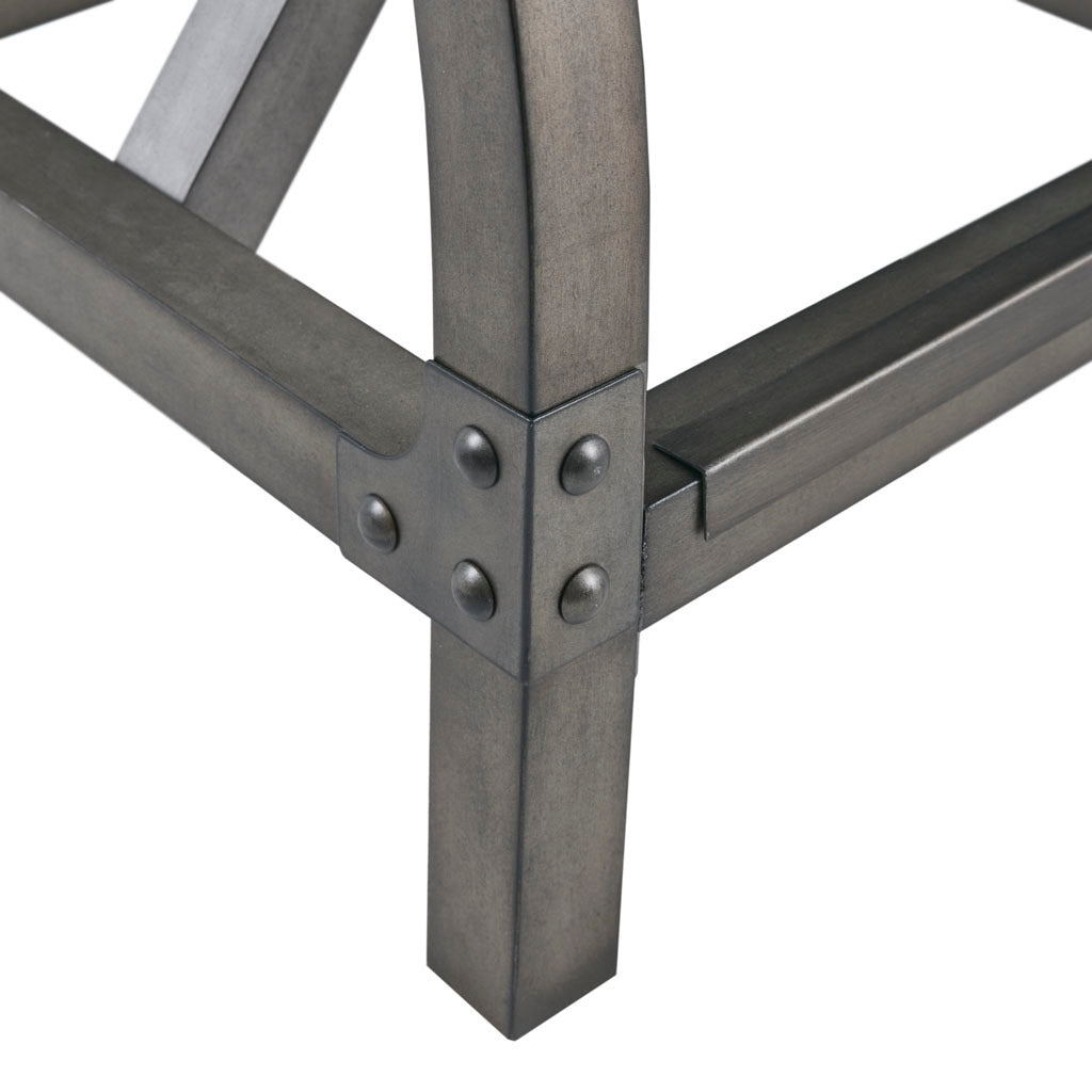 Lancaster Counter Stool with Back Rest - Oak