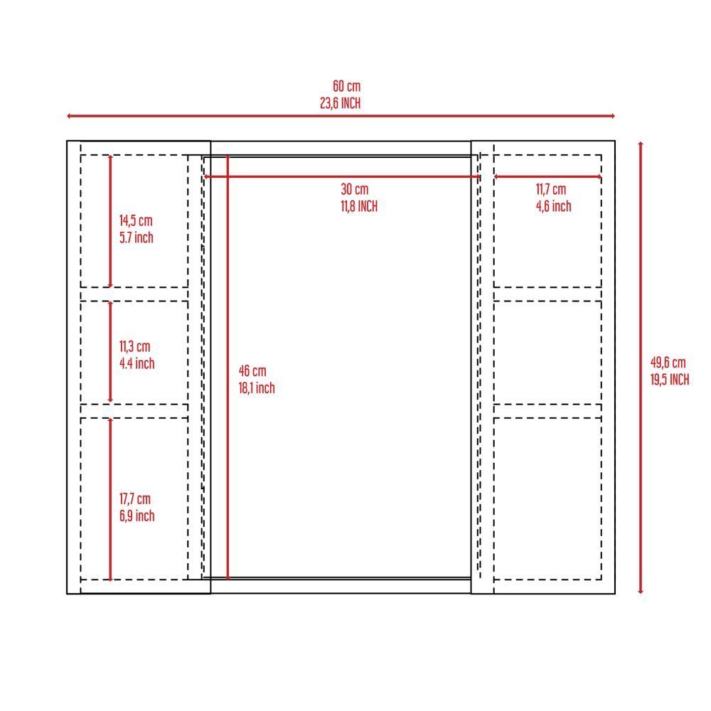 Mid Medicine Cabinet - White