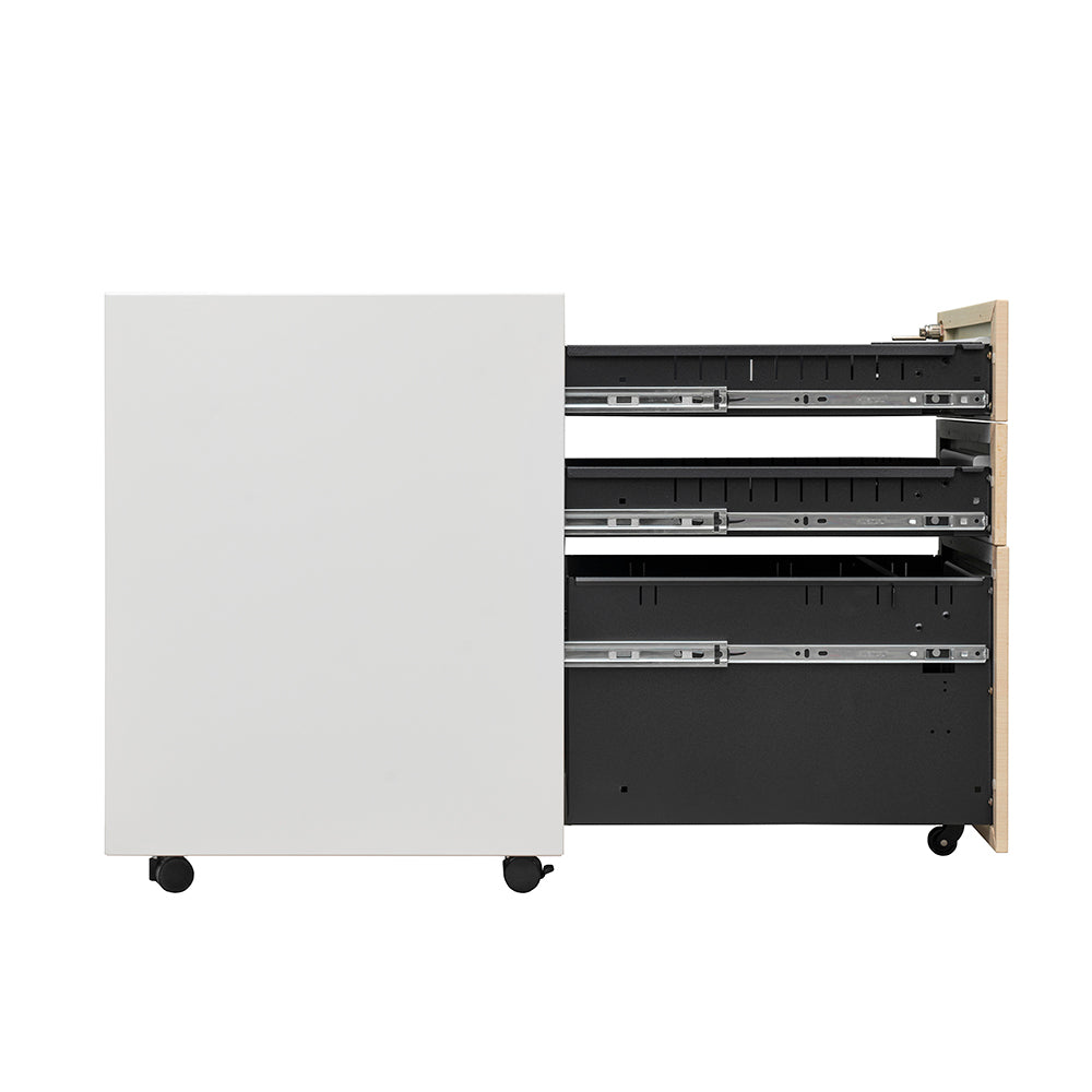 Compact 3 Drawer Mobile File Cabinet - Chery
