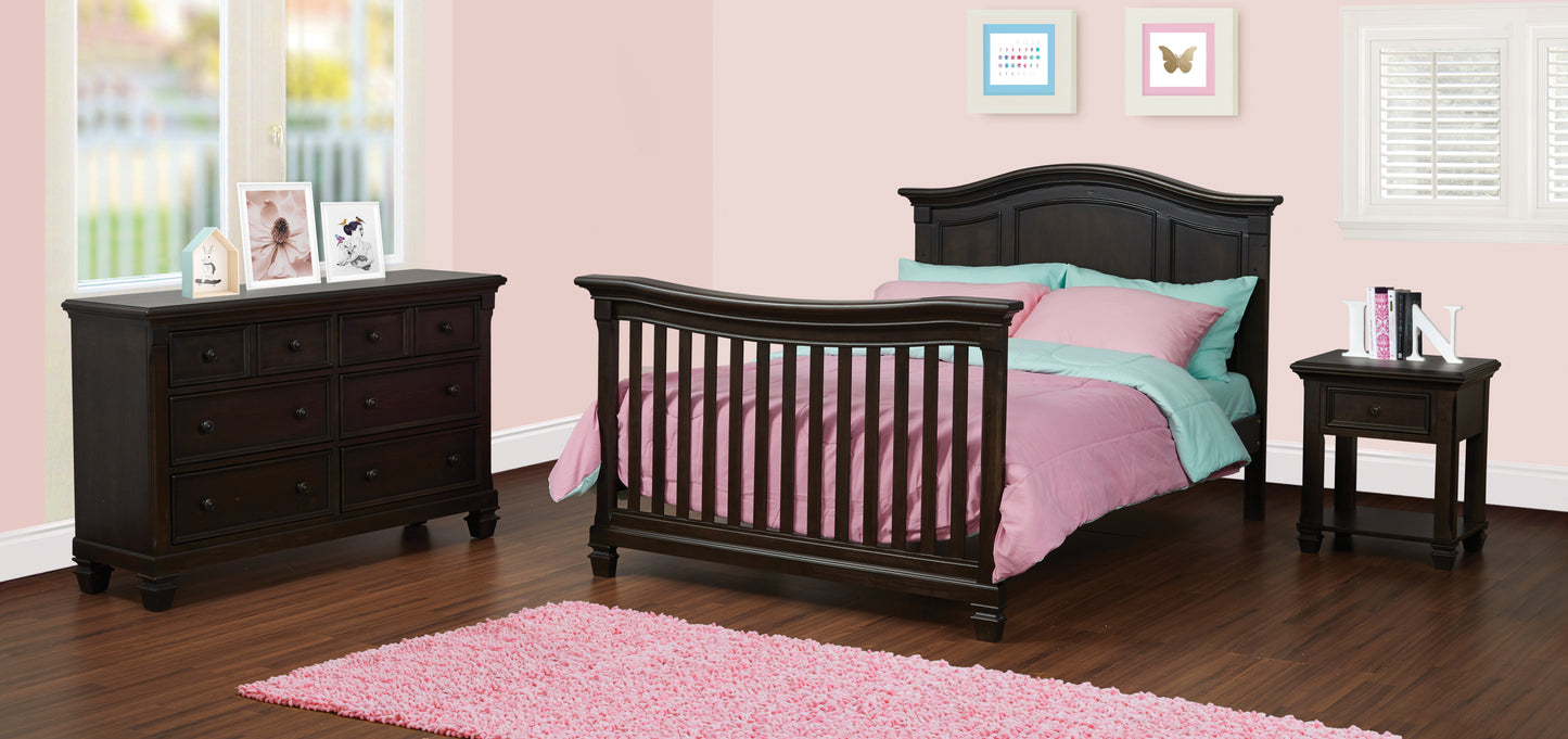 Charcoal Brown Haven 4-in-1 Convertible Crib