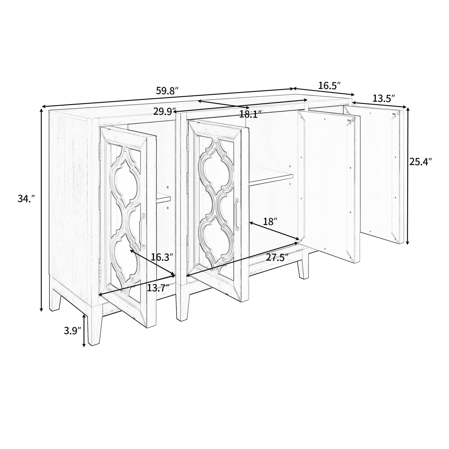 Reflections Console Table