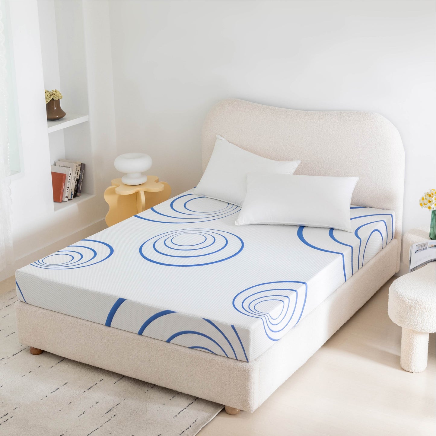 Bamboo Charcoal Infused Gel Memory Foam 8" Mattress - King