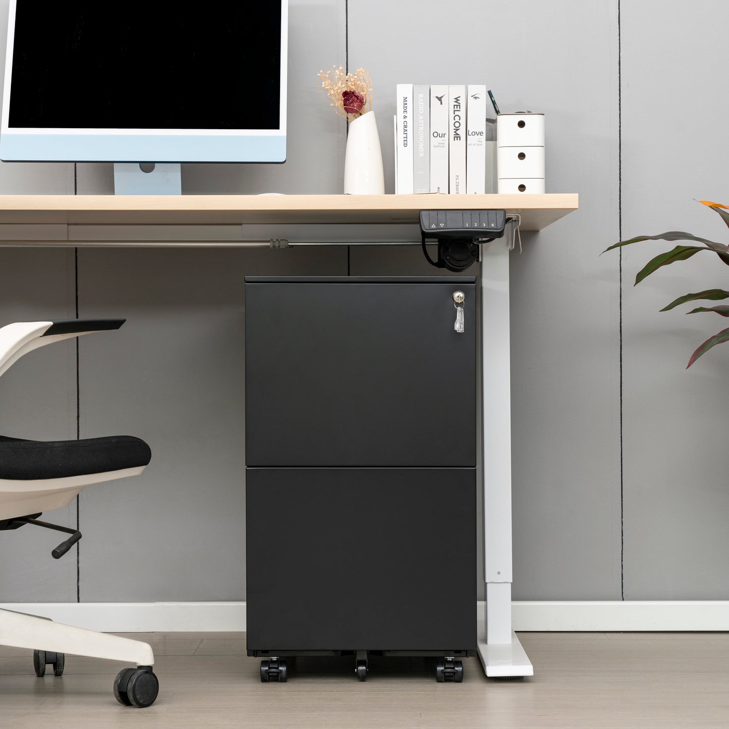 Secure File Cabinet - Black