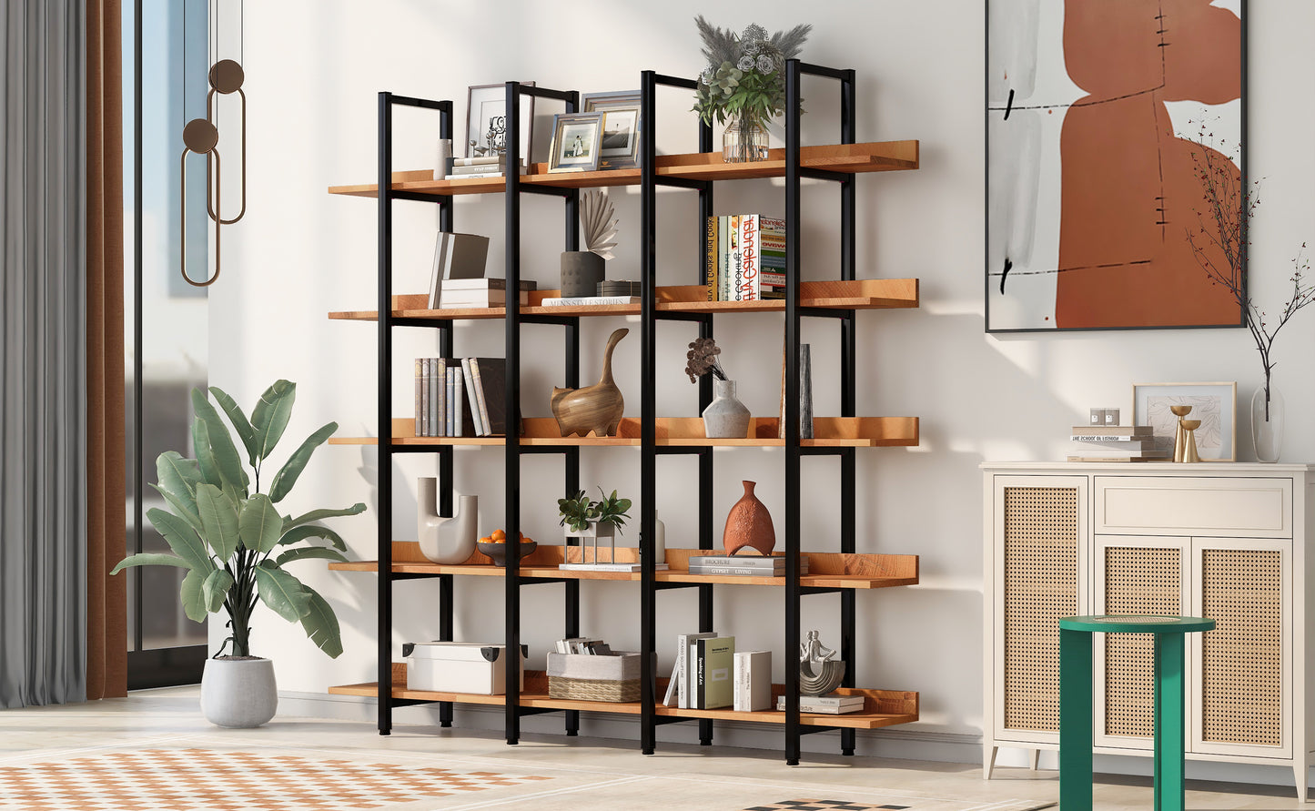 Vintage Metal Bookshelf