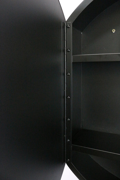 Round  Metal Framed Medicine Cabinet with Mirror