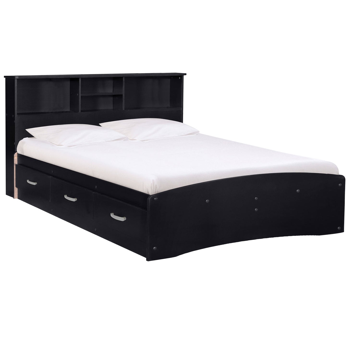 Go Green Woods California Wooden Full Captains Bed