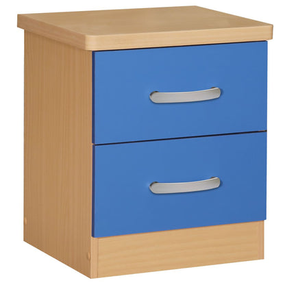 Go Green Woods Cindy Faux Wood 2 Drawer Nightstand
