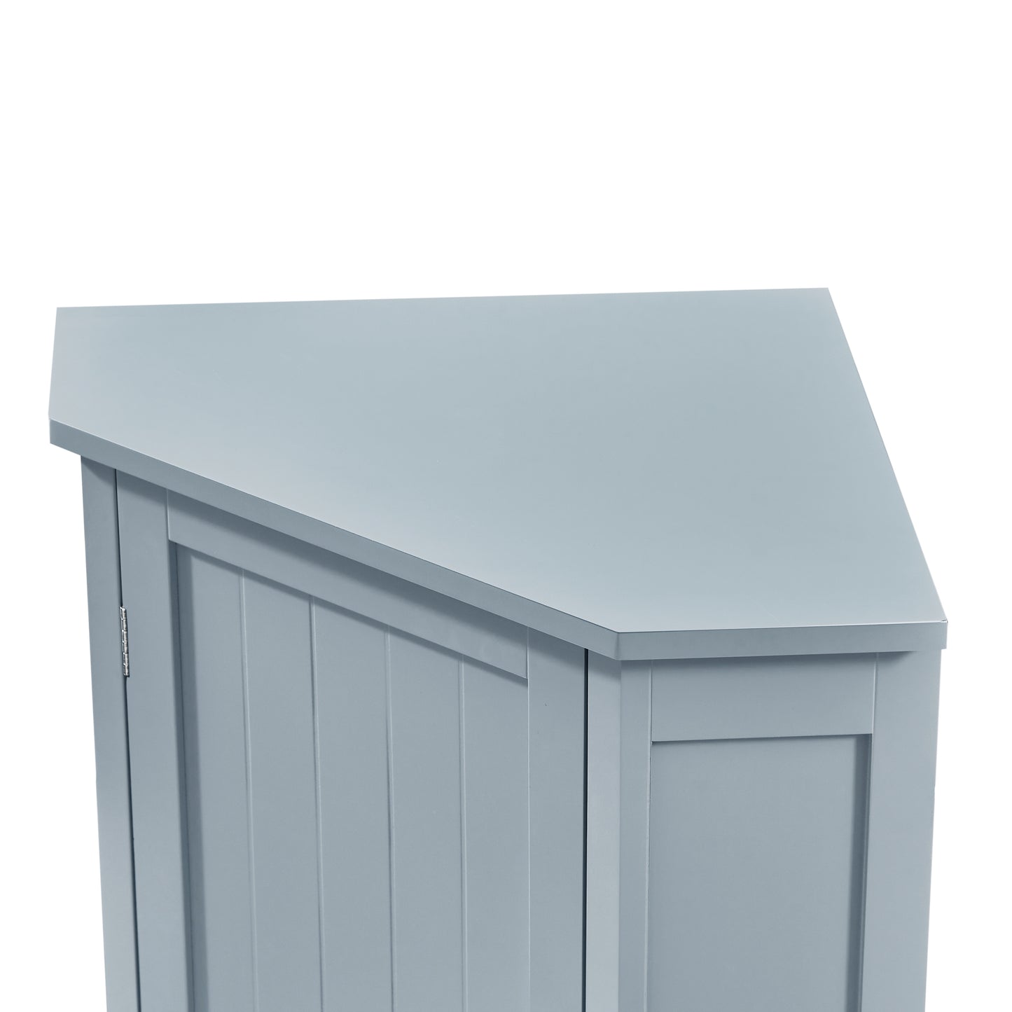 Modern Triangle Corner Cabinet - Blue