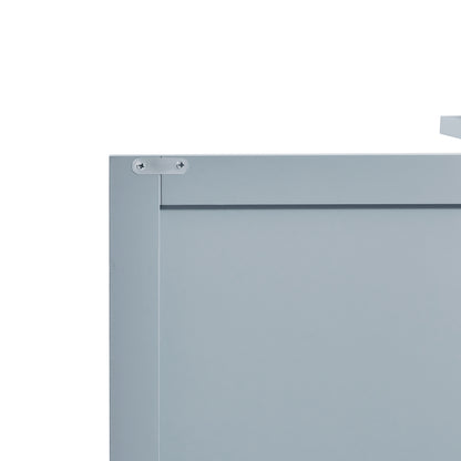 Modern Triangle Corner Cabinet - Blue