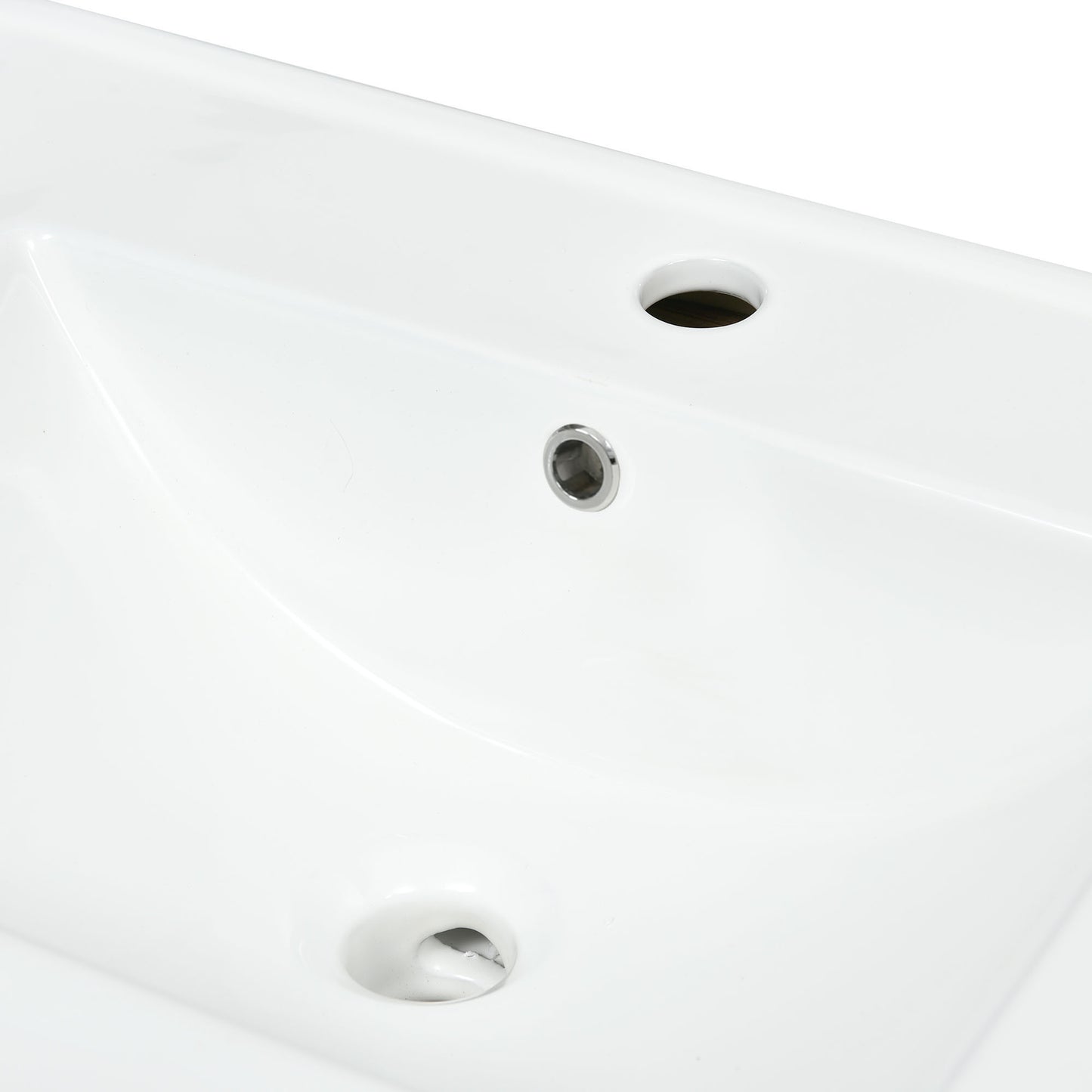 Freestanding Bathroom Vanity Cabinet with  Ceramic Basin Sink
