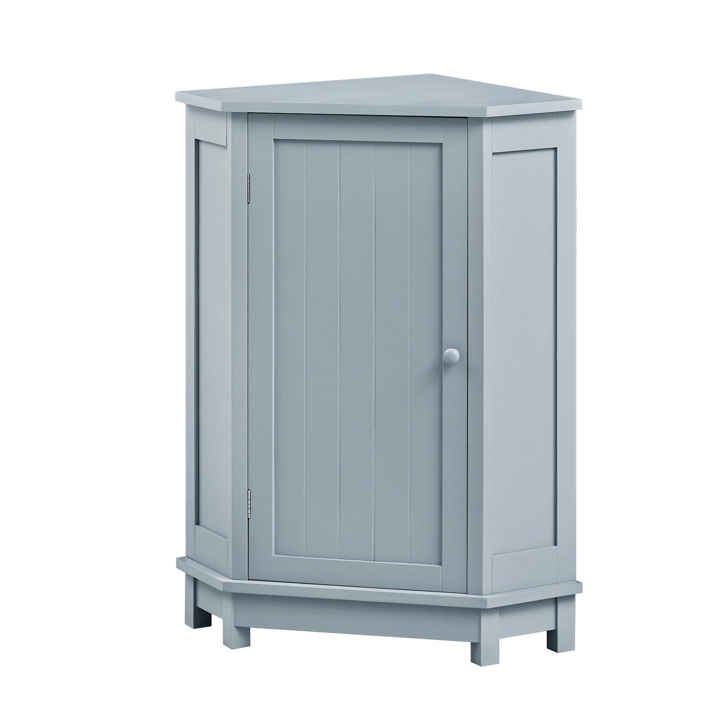 Modern Triangle Corner Cabinet - Blue