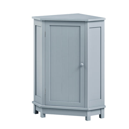 Modern Triangle Corner Cabinet - Blue