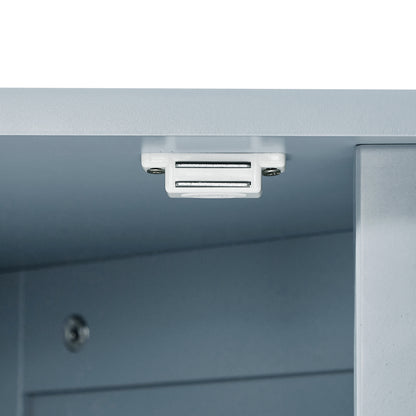 Modern Triangle Corner Cabinet - Blue