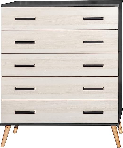 Go Green Woods Eli Mid-Century Modern 5 Drawer Chest