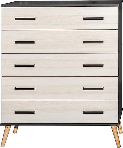 Go Green Woods Eli Mid-Century Modern 5 Drawer Chest