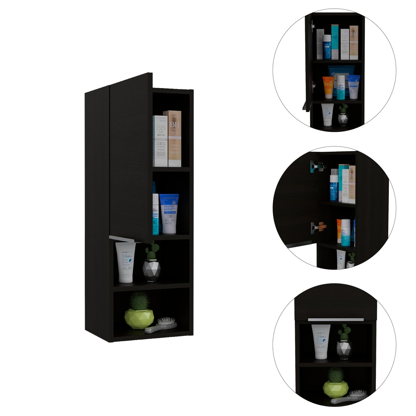 Hazelton Medicine Cabinet - Black