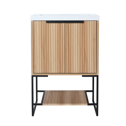 Freestanding Bathroom Vanity With Resin Basin