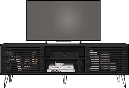 Go Green Woods Frizz Mid-Century Modern TV Stand for 70 Inch TV