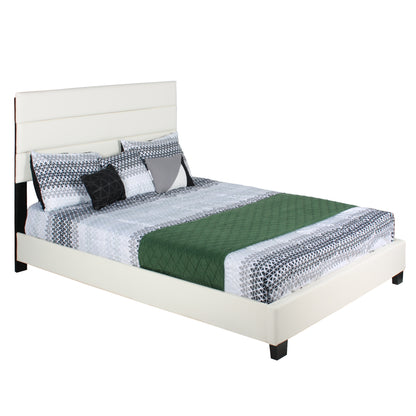 Go Green Woods Napoli Faux Leather Upholstered Platform Bed Twin