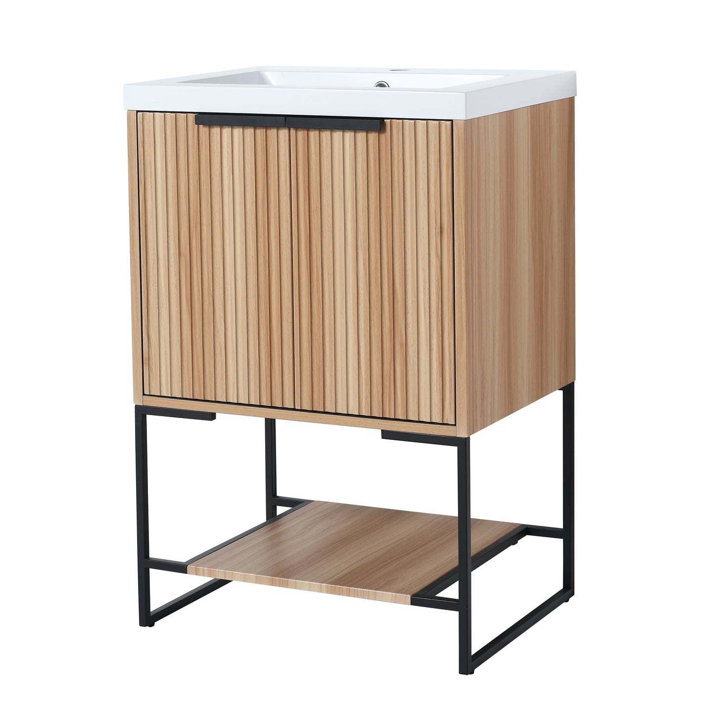 Freestanding Bathroom Vanity With Resin Basin
