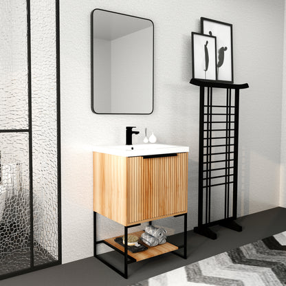 Freestanding Bathroom Vanity With Resin Basin