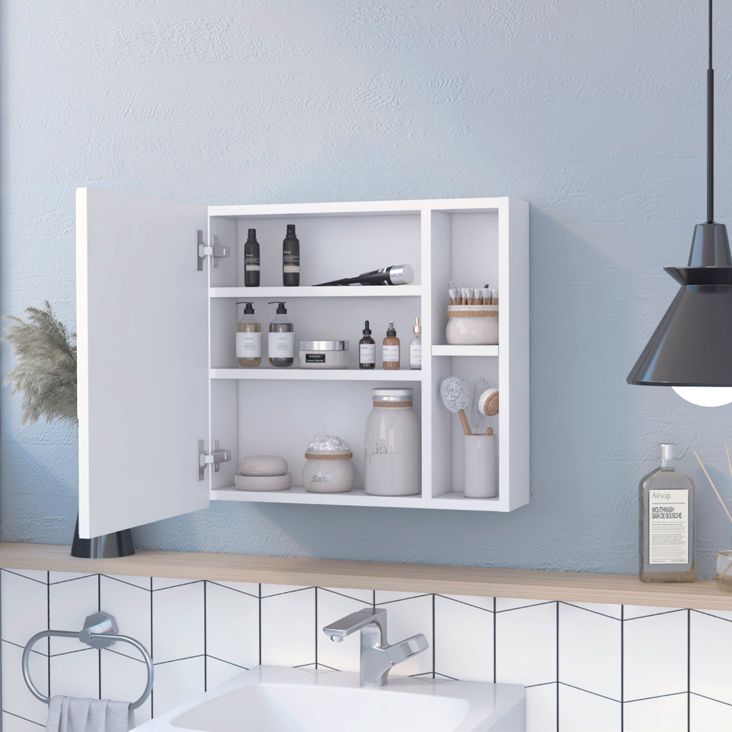 Oman Medicine Cabinet - White