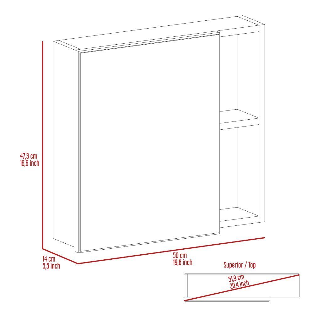 Oman Medicine Cabinet - White