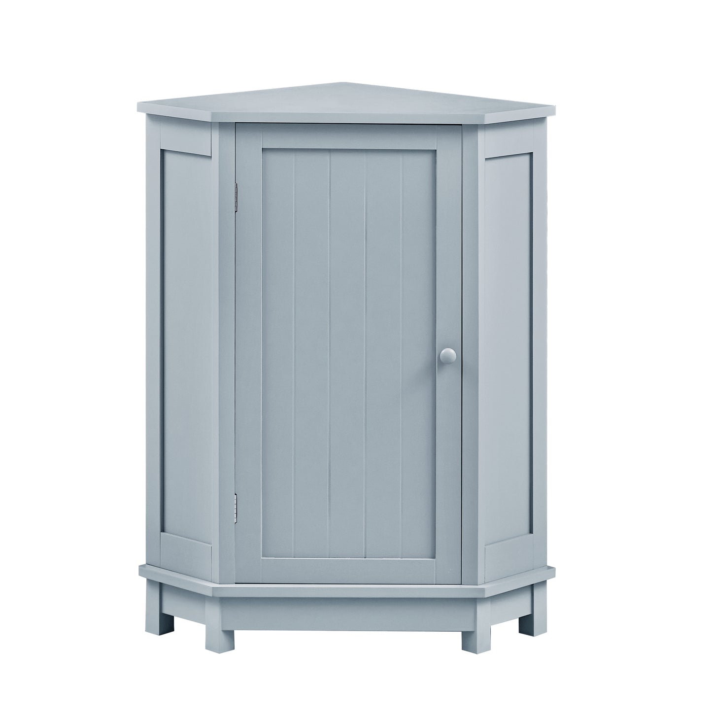 Modern Triangle Corner Cabinet - Blue