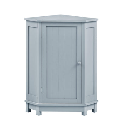 Modern Triangle Corner Cabinet - Blue