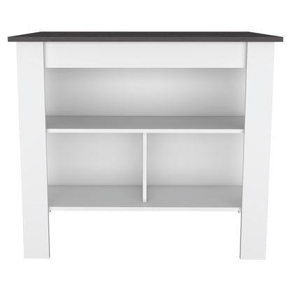Prep Pro Center Kitchen Island  - White / Onyx