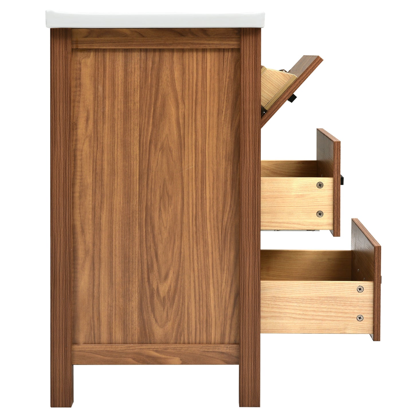 Freestanding Bathroom Vanity Cabinet with  Ceramic Basin Sink