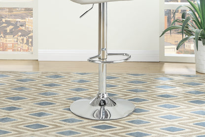 Enox Adjustable Heigh Bar Stool  - White Set of 2