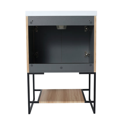 Freestanding Bathroom Vanity With Resin Basin