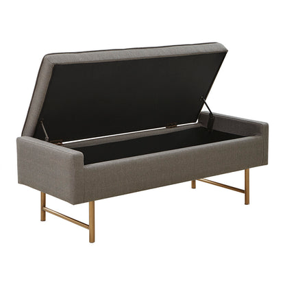 Nina Storage Bench - Gray