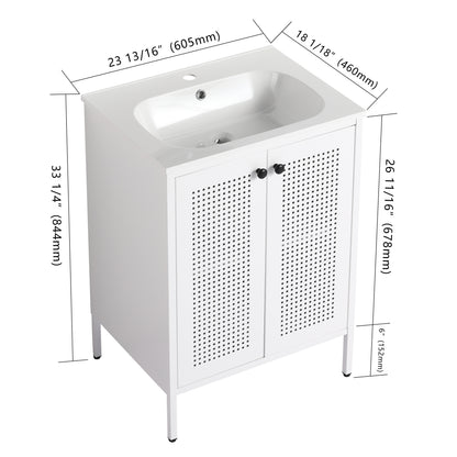 Freestanding Bathroom Vanity With Gel Sink