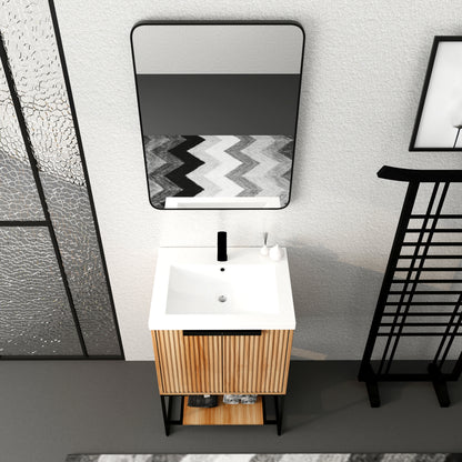 Freestanding Bathroom Vanity With Resin Basin