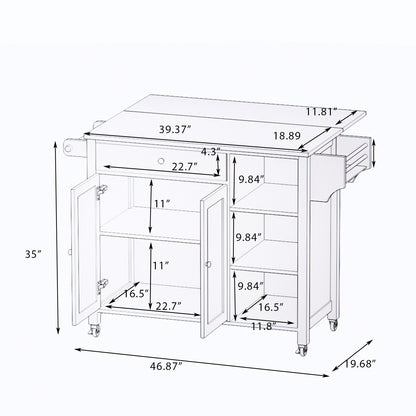 Island Oasis Kitchen Cart