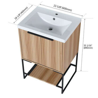 Freestanding Bathroom Vanity With Resin Basin