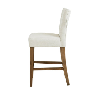 Eliga Tufted Back Counter Stool - Cream