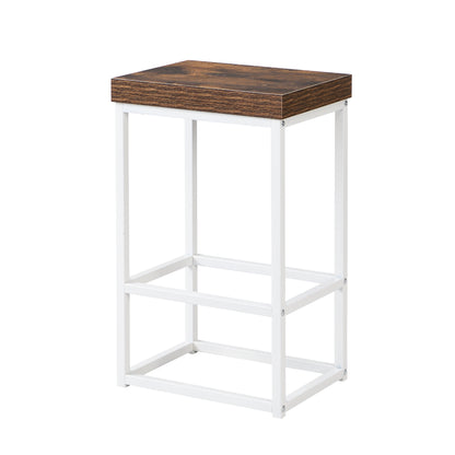 TOPMAX  Kitchen Island Set with 2 Seatings - White