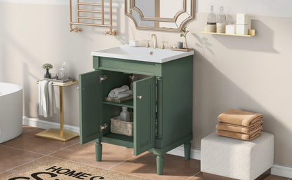 Modern Storage Bathroom Vanity with Top Sink