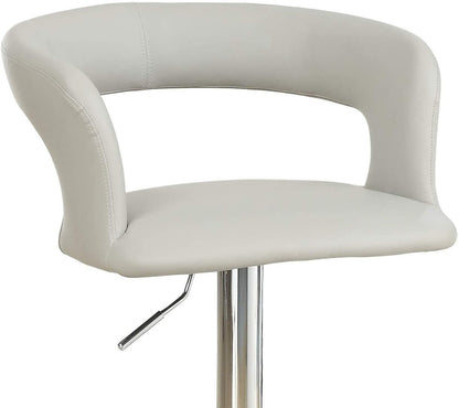 Enox Adjustable Heigh Bar Stool  - White Set of 2
