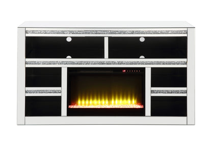 Cozy Station I TV Stand  With Fireplaces
