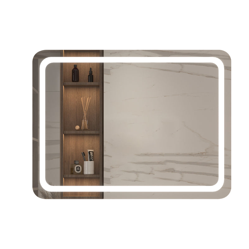 Bathroom Vanity Set with LED Mirror - Oak