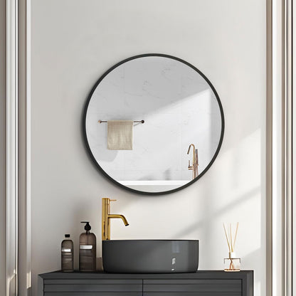 Round  Metal Framed Medicine Cabinet with Mirror