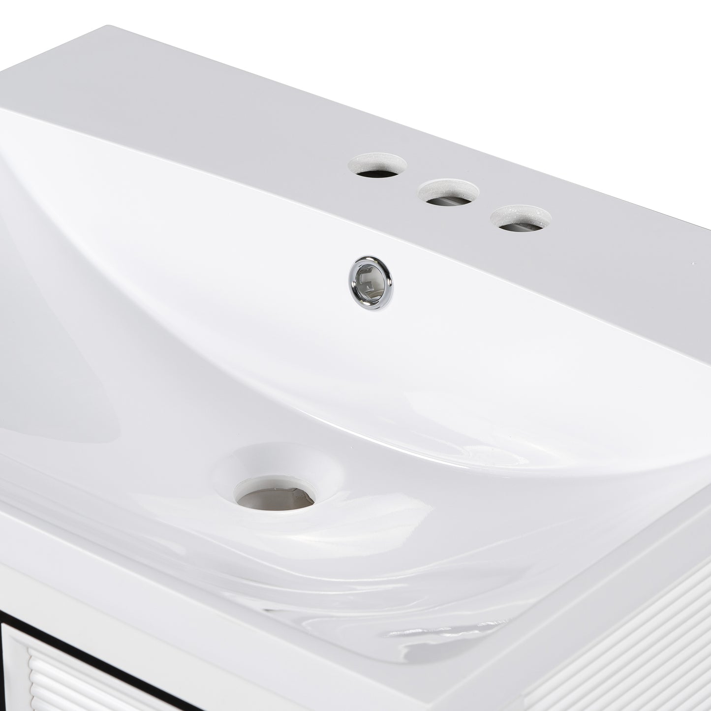 Bliss Bathroom Vanity with Ceramic Basin, Two Shutter Doors