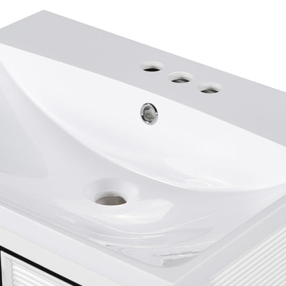 Bliss Bathroom Vanity with Ceramic Basin, Two Shutter Doors
