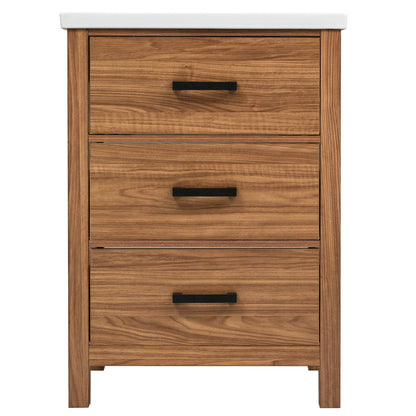 Freestanding Bathroom Vanity Cabinet with  Ceramic Basin Sink
