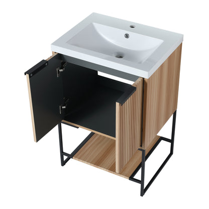 Freestanding Bathroom Vanity With Resin Basin